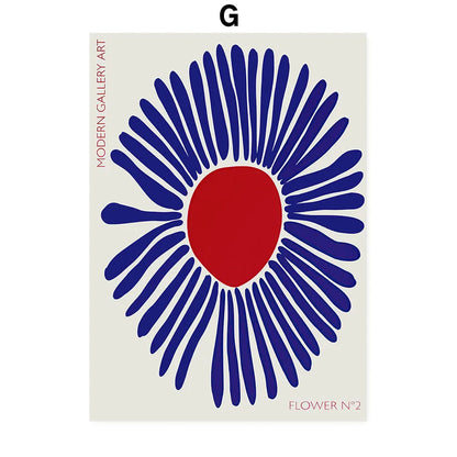 Abstract Mio Flowers Poster
