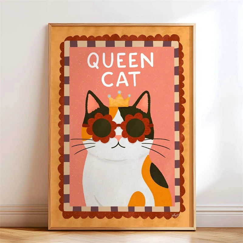 Trendy Playful Animal Poster Kids