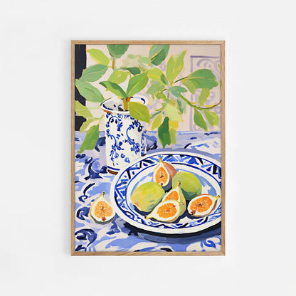 Maximalist Abstract Fruit Wall Art Print