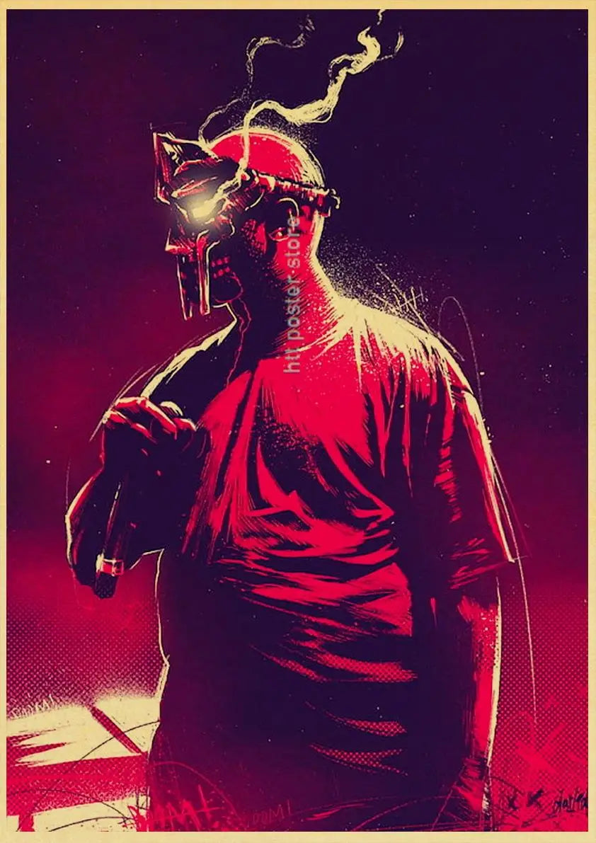 MF Doom Hip Hop Rap Music Retro Posters