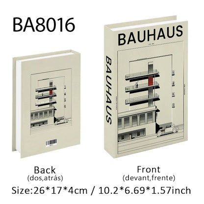 Abstract Bauhaus Luxury Decorative Books Boho Fake Book Storage Box Home Decor Coffee Table Shlef Bedroom Living Room Decoration