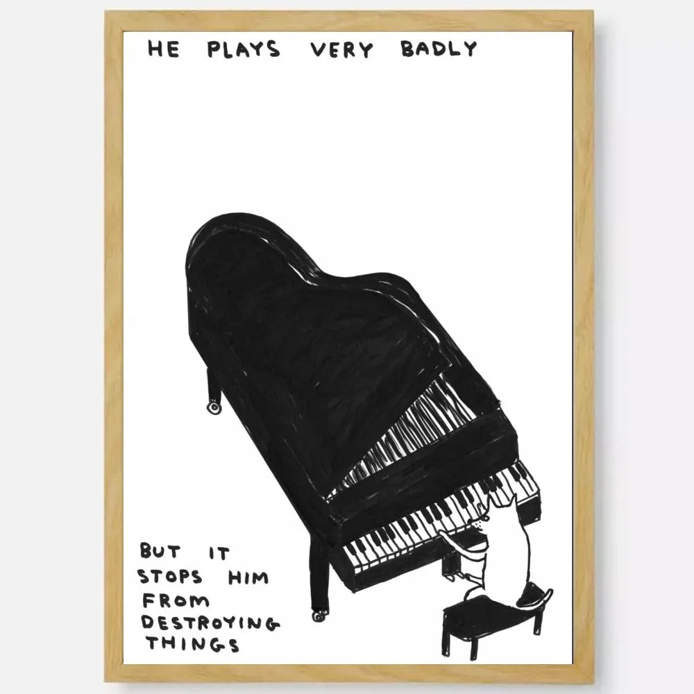 David Shrigley’s Eclectic Art Poster