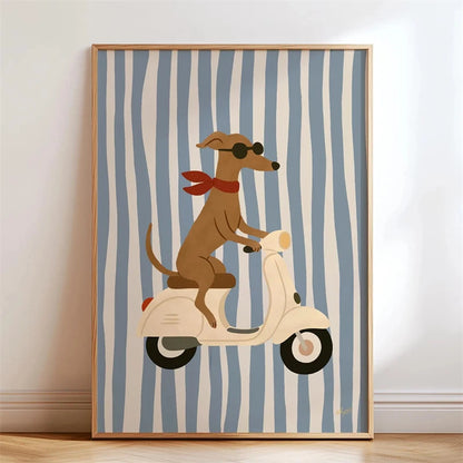 Trendy Playful Animal Poster Kids