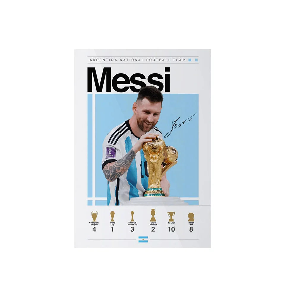 World Famous Football Player Lionel Wall Art Posters CR7 Canvas Art Prints M-Messis Canvas Painting Football Art Pictures Decor