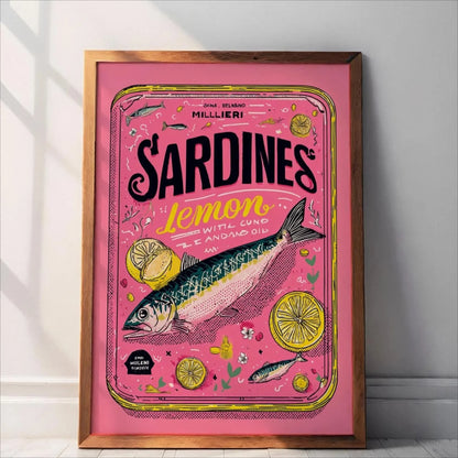 Pink Canned Sardines Canvas Print