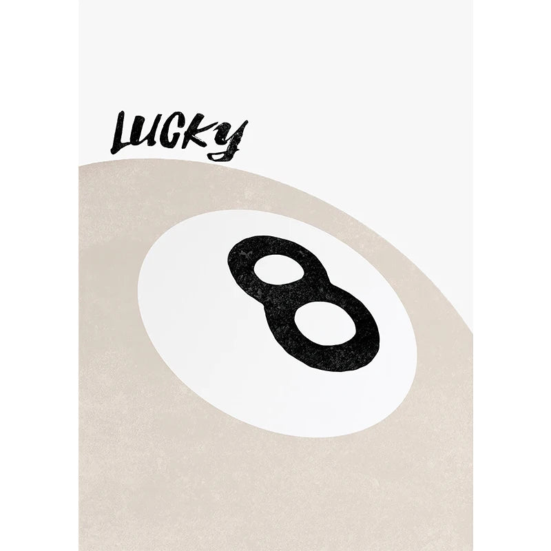 Leopard Lucky 8 Ball