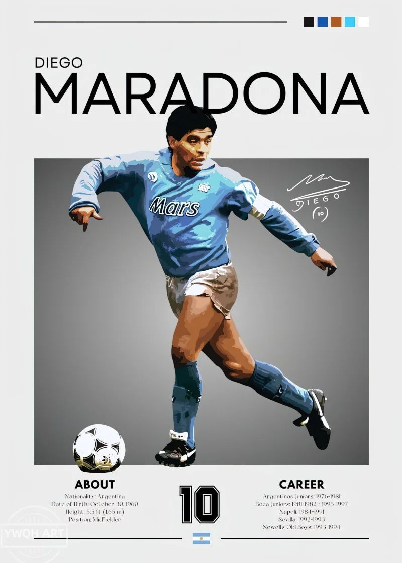 Famous Football Star Poster Modern Inspirational Canvas Painting Picture Soccer Wall Art Home Decoration Print Living Room Decor