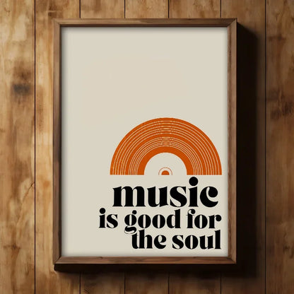 Retro Music Is Good for The Soul Quotes Canvas Prints