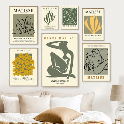 Matisse Abstract Flower Woman Posters