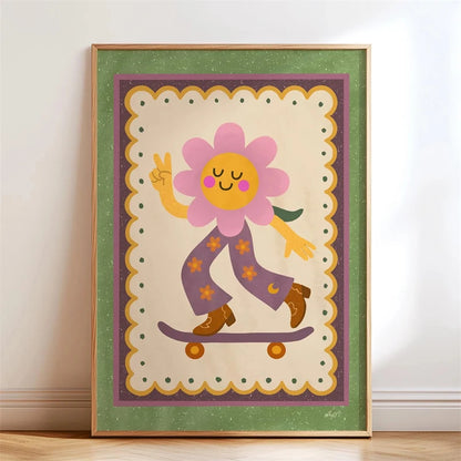 Trendy Playful Animal Poster Kids