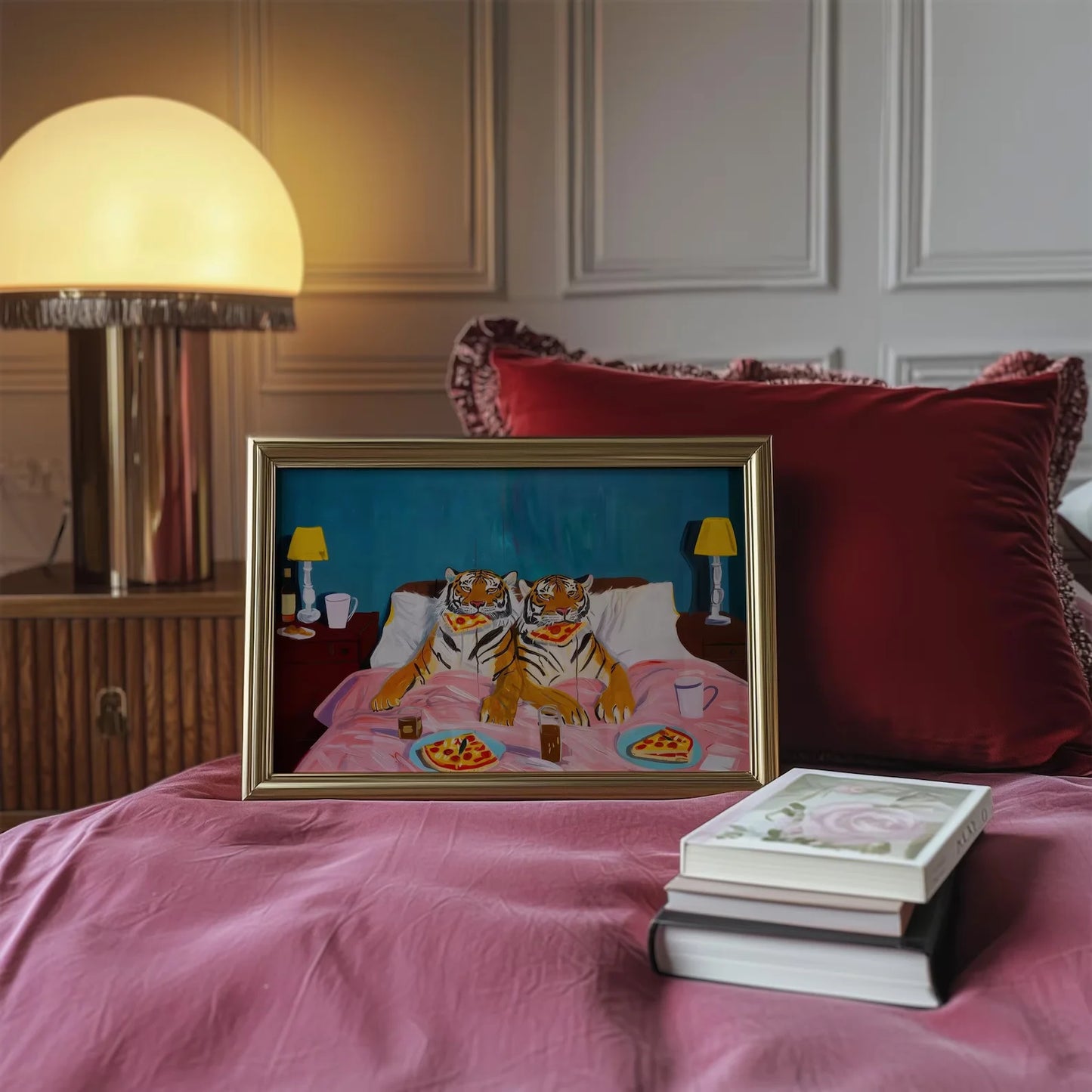 Wall Art Tiger Pizza wall art Print