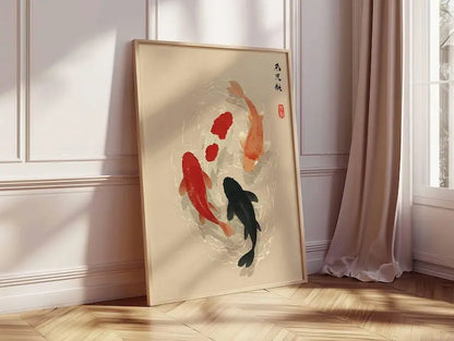Japanese Koi Fish Poster