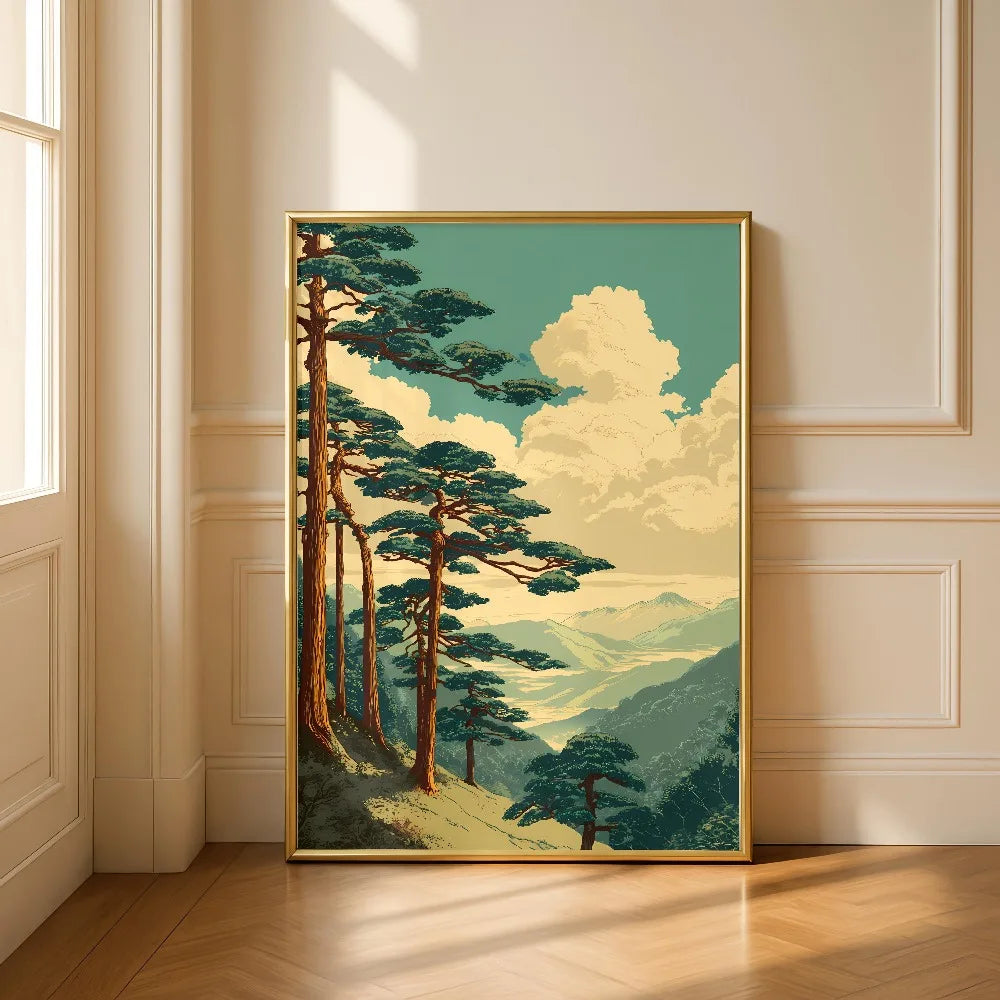 Japanese Tree Art Print, Japanese Home Decoration