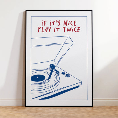 Play It Twice Retro Groovy Wall Art