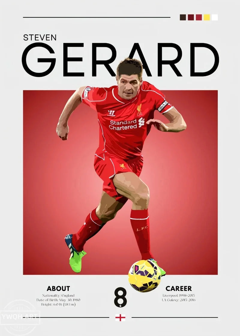 Famous Football Star Poster Modern Inspirational Canvas Painting Picture Soccer Wall Art Home Decoration Print Living Room Decor
