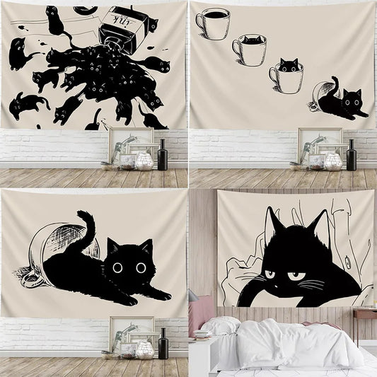 Ins Style Hanging Cloth Cute Wall Decoration Tapestry Home Living Room Tapestry