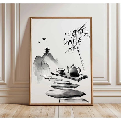 Japanese Tree Art Print, Japanese Home Decoration