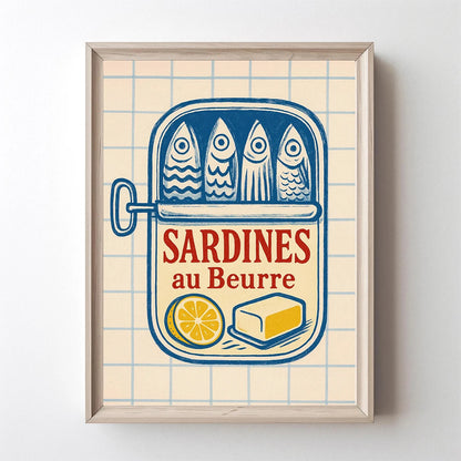 Pink Canned Sardines Canvas Print