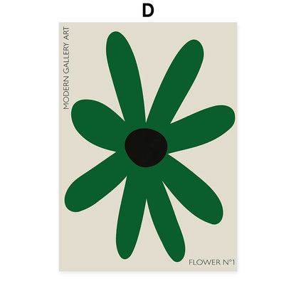 Abstract Mio Flowers Poster