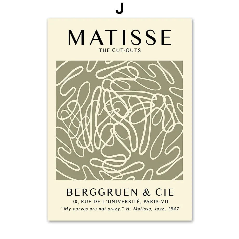 Matisse Abstract Flower Woman Posters