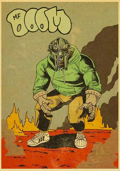 MF Doom Hip Hop Rap Music Retro Posters