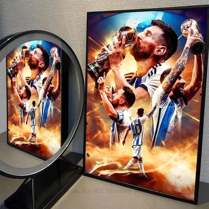 Lionel Messi Football Star Poster