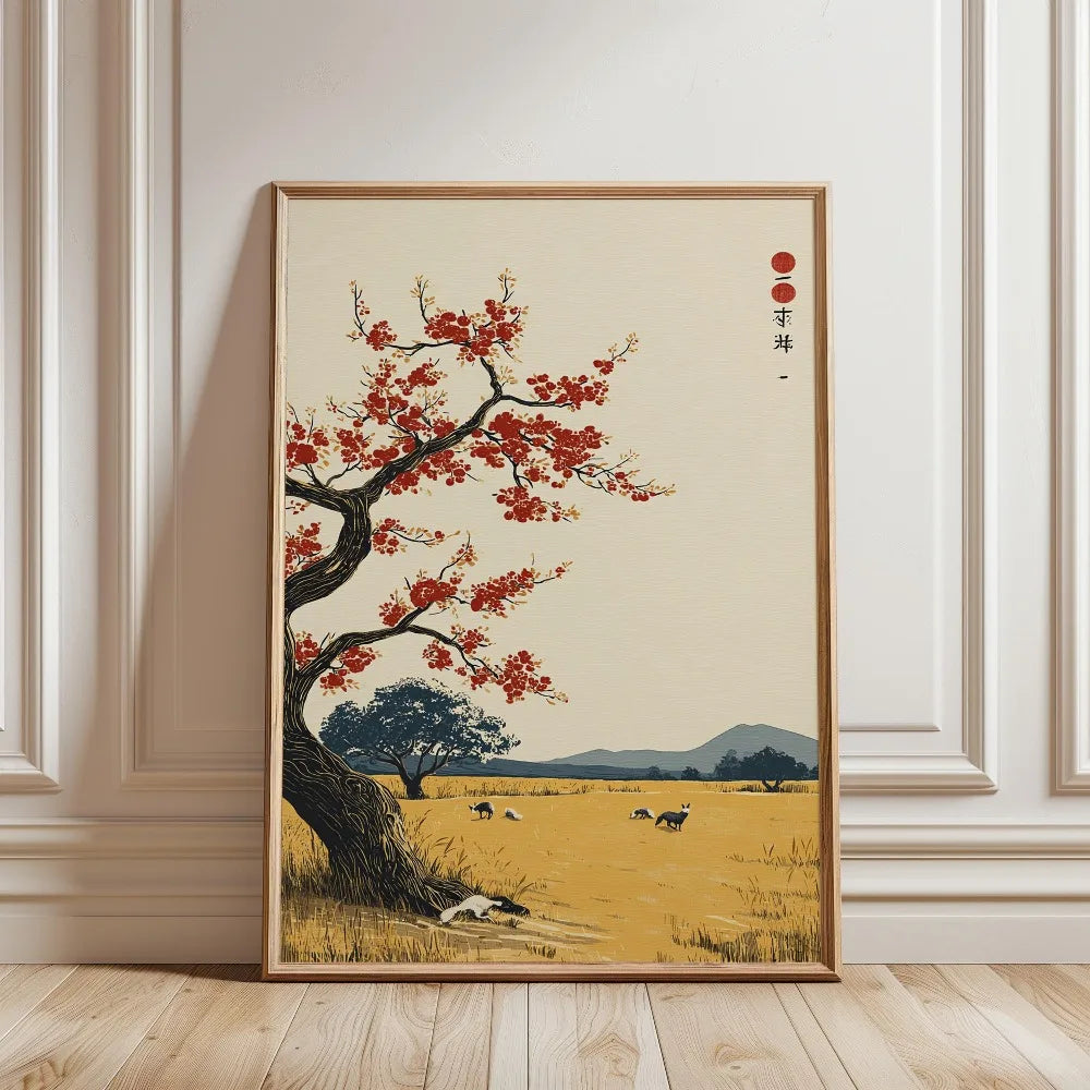 Japanese Tree Art Print, Japanese Home Decoration