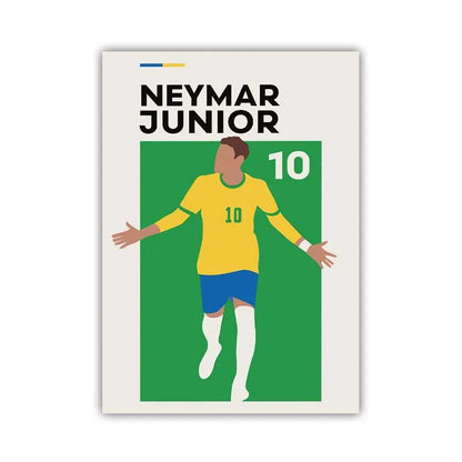 Football Stars Poster – Haaland & Salah Wall Art