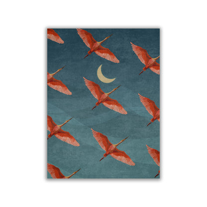 Red Crane Hokusai Eclectic Gallery Poster