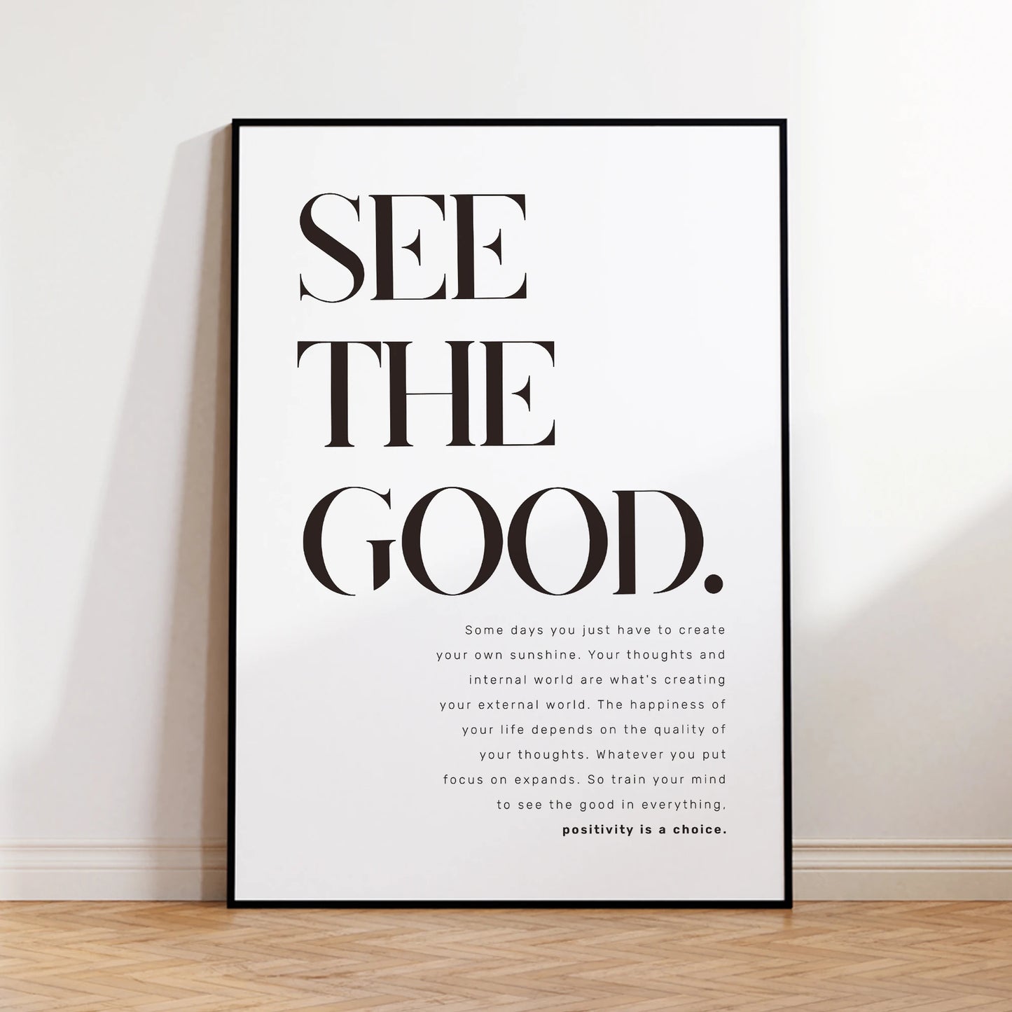 See The Good Printable Inspirational Quote Wall Art