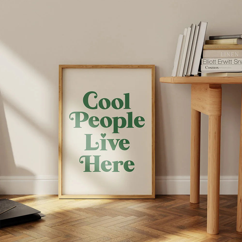 Modern Text OH HI and OK Poster Canvas Print