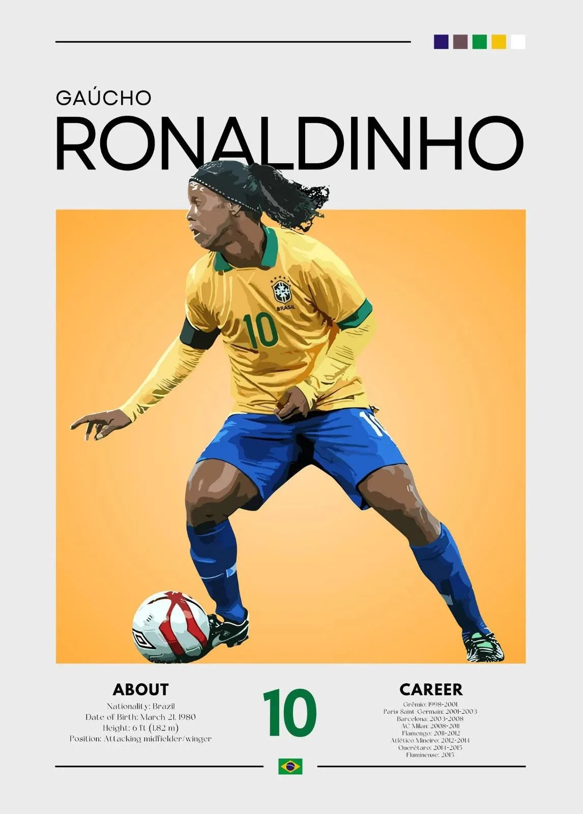 Famous Football Sports Celebrity Posters