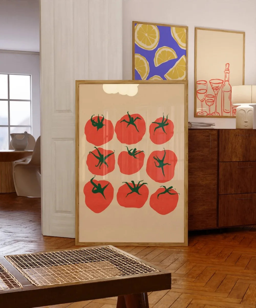Tomato Print, Kitchen Wall Art