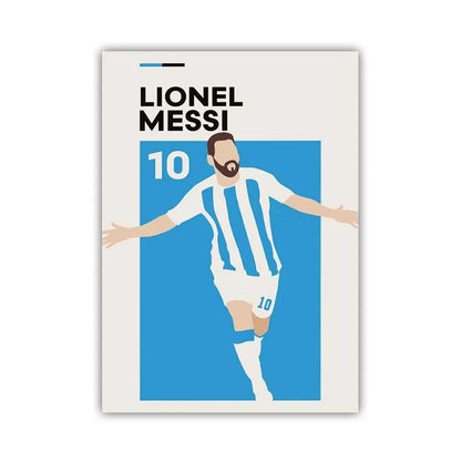 Football Stars Poster – Haaland & Salah Wall Art