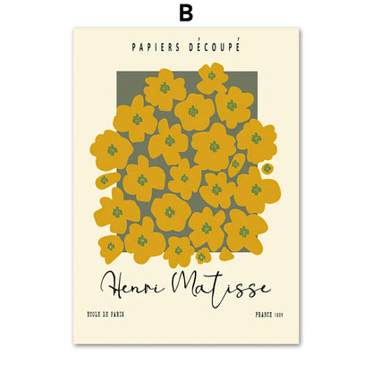 Matisse Abstract Flower Woman Posters