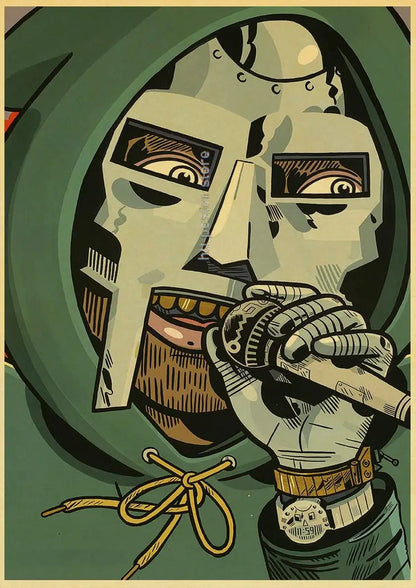 MF Doom Hip Hop Rap Music Retro Posters