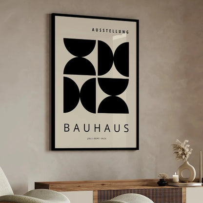 Black & Beige Bauhaus Canvas Prints