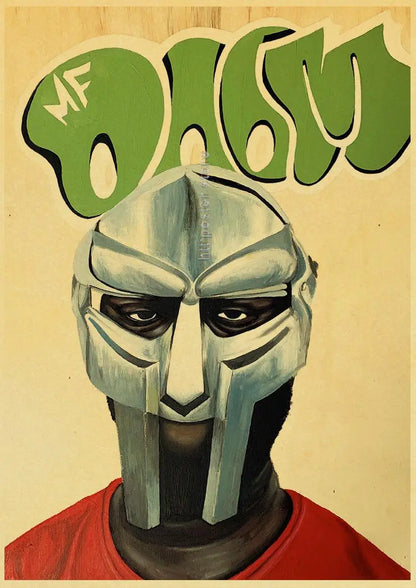 MF Doom Hip Hop Rap Music Retro Posters