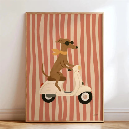 Trendy Playful Animal Poster Kids