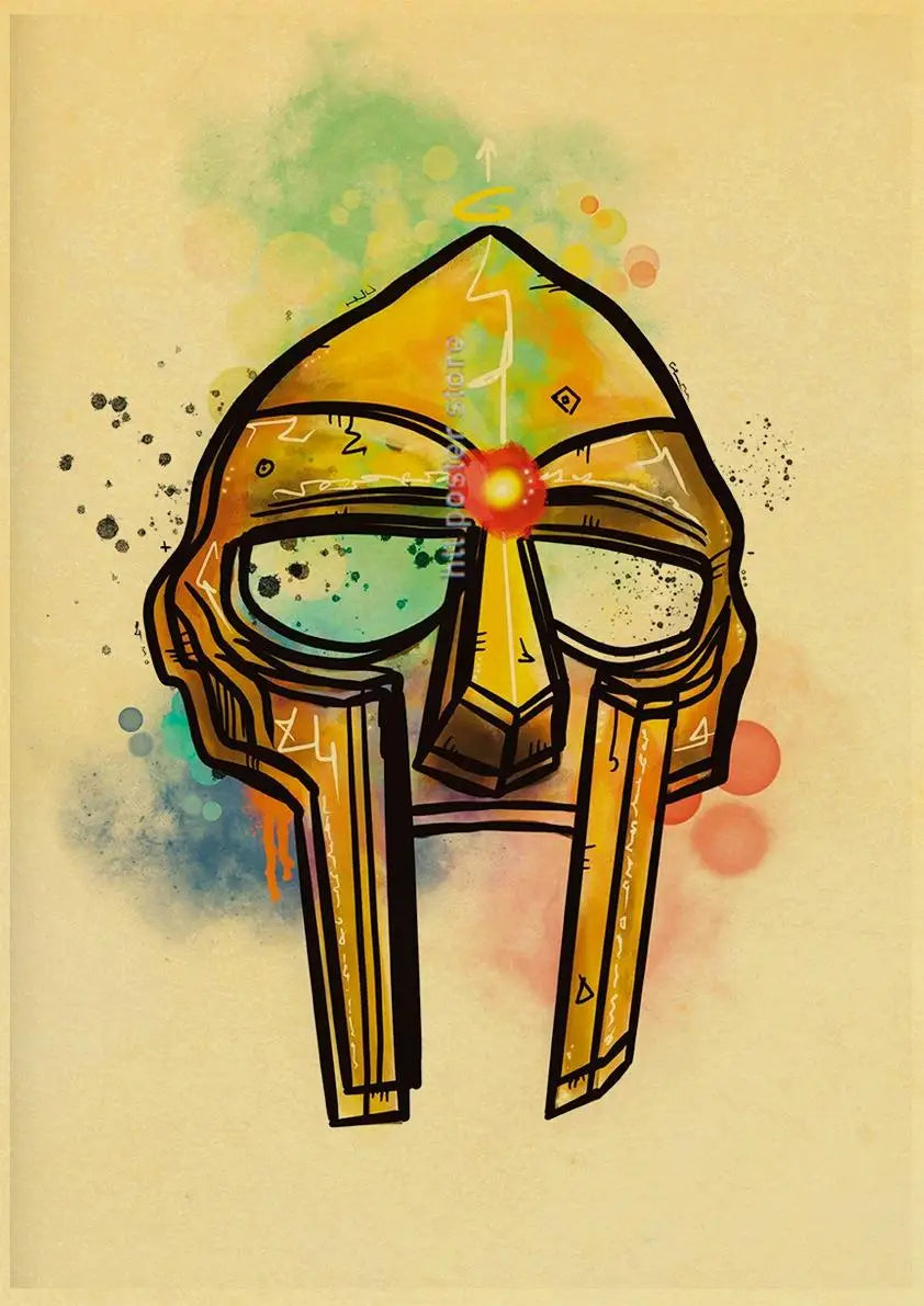 MF Doom Hip Hop Rap Music Retro Posters