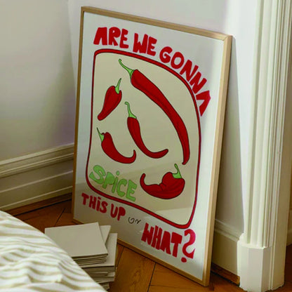 Modern Hot Spicy Paprika Print