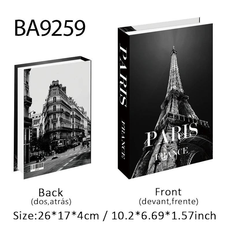 Abstract Bauhaus Luxury Decorative Books Boho Fake Book Storage Box Home Decor Coffee Table Shlef Bedroom Living Room Decoration