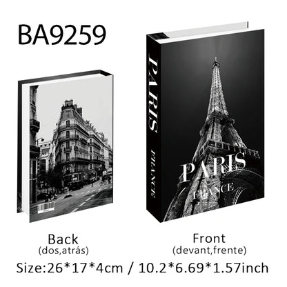 Abstract Bauhaus Luxury Decorative Books Boho Fake Book Storage Box Home Decor Coffee Table Shlef Bedroom Living Room Decoration