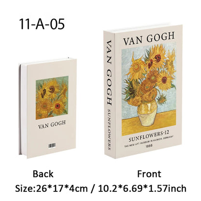 Abstract Bauhaus Luxury Decorative Books Boho Fake Book Storage Box Home Decor Coffee Table Shlef Bedroom Living Room Decoration