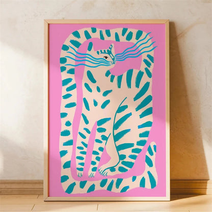 Trendy Playful Animal Poster Kids
