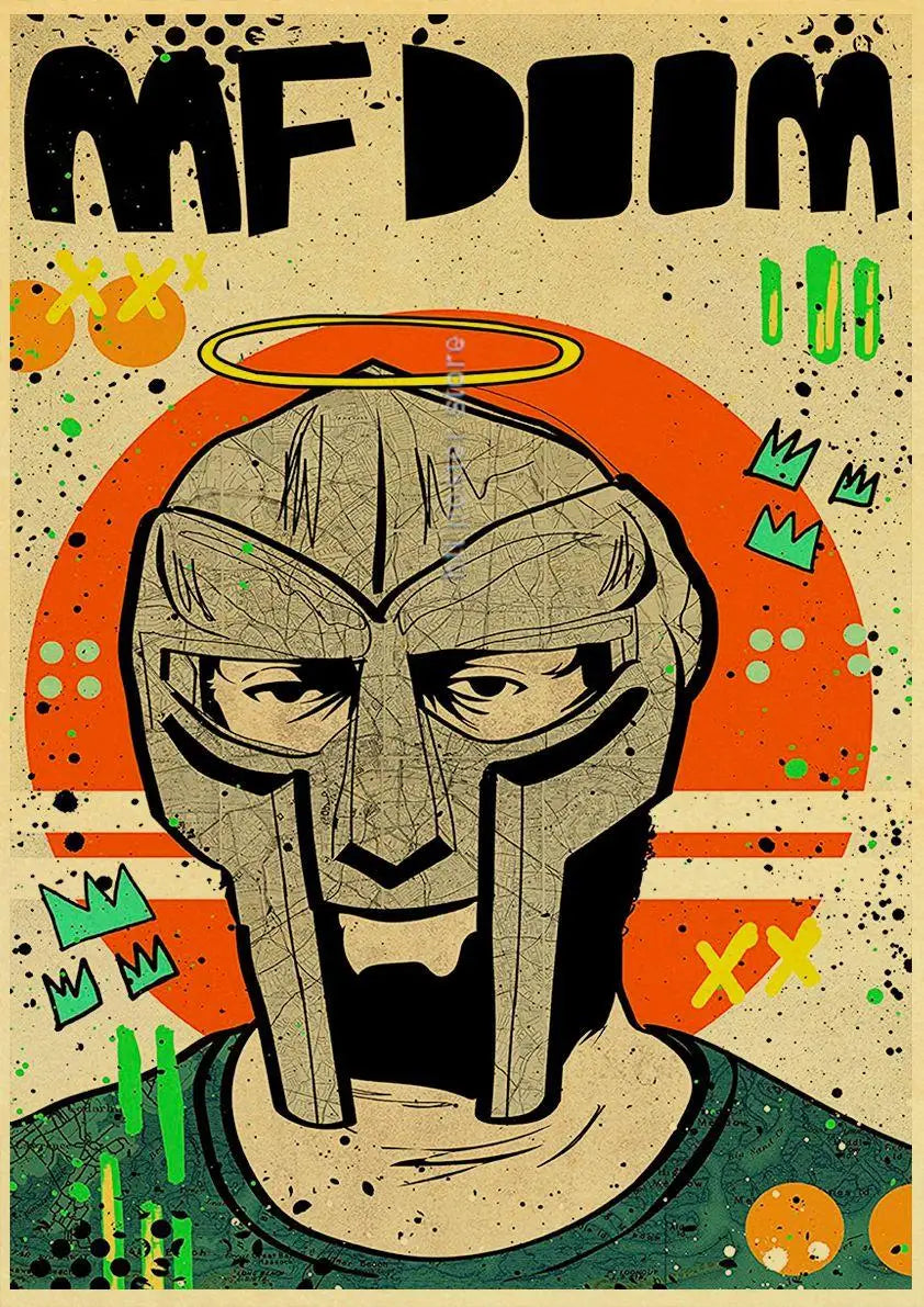 MF Doom Hip Hop Rap Music Retro Posters