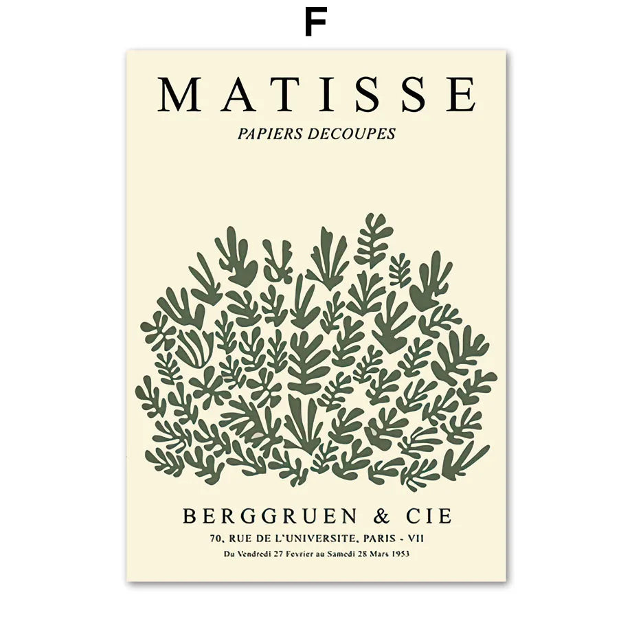 Matisse Abstract Flower Woman Posters