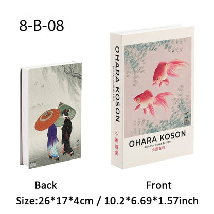 Abstract Bauhaus Luxury Decorative Books Boho Fake Book Storage Box Home Decor Coffee Table Shlef Bedroom Living Room Decoration