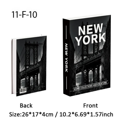 Abstract Bauhaus Luxury Decorative Books Boho Fake Book Storage Box Home Decor Coffee Table Shlef Bedroom Living Room Decoration