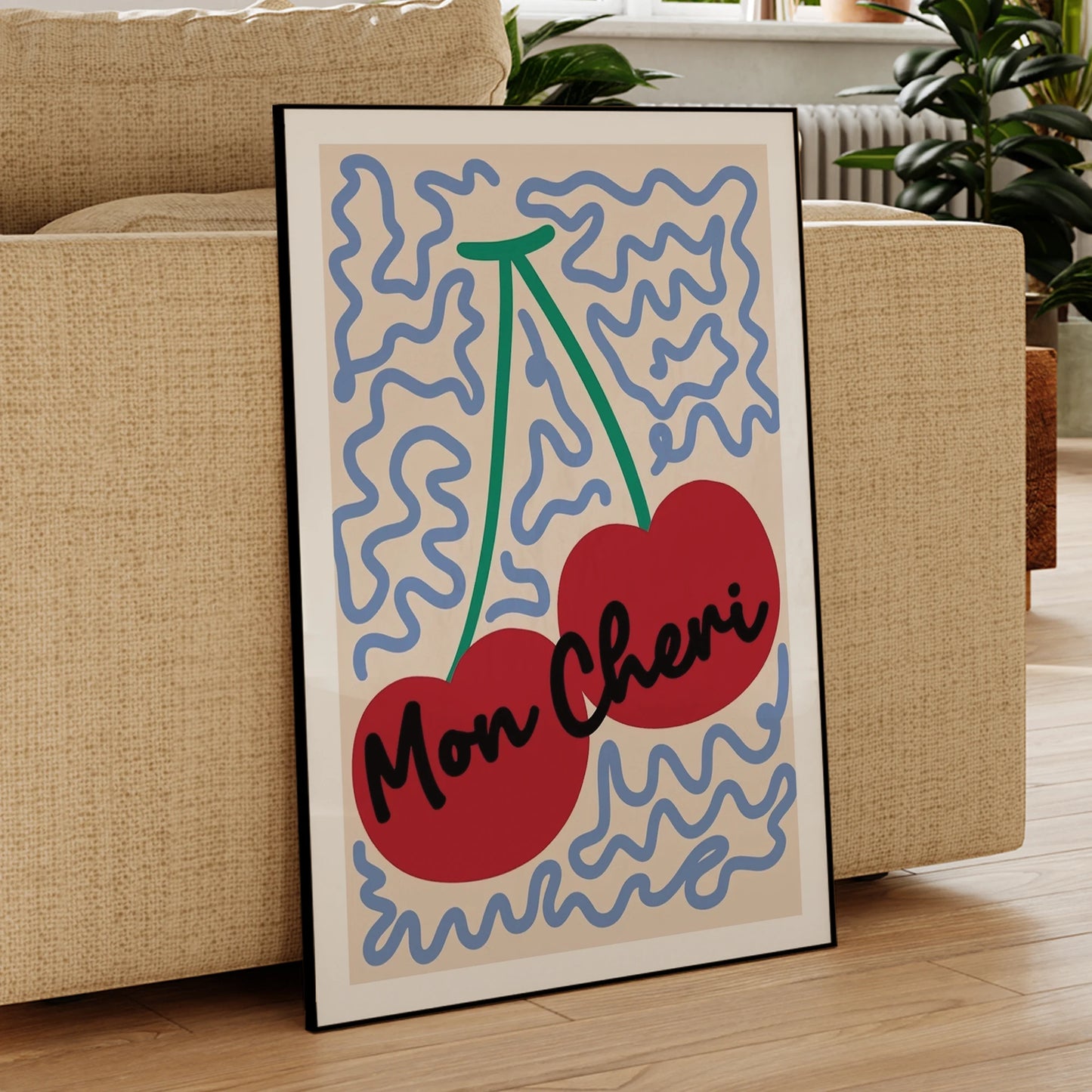 Mon Cheri Fruit Cherry Wall Art Prints